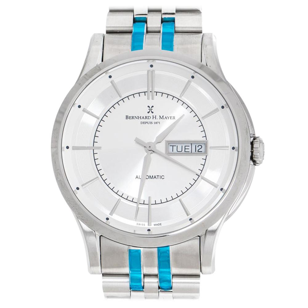 Bernhard H Mayer Silver Chronos Limited Edition Men's Wristwatch 42MM