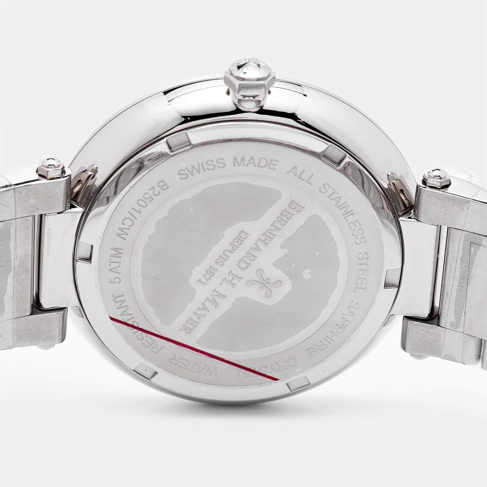 Bernhard H. Mayer Silver Stainless Steel Aurora Women's Wristwatch 40 mm 1