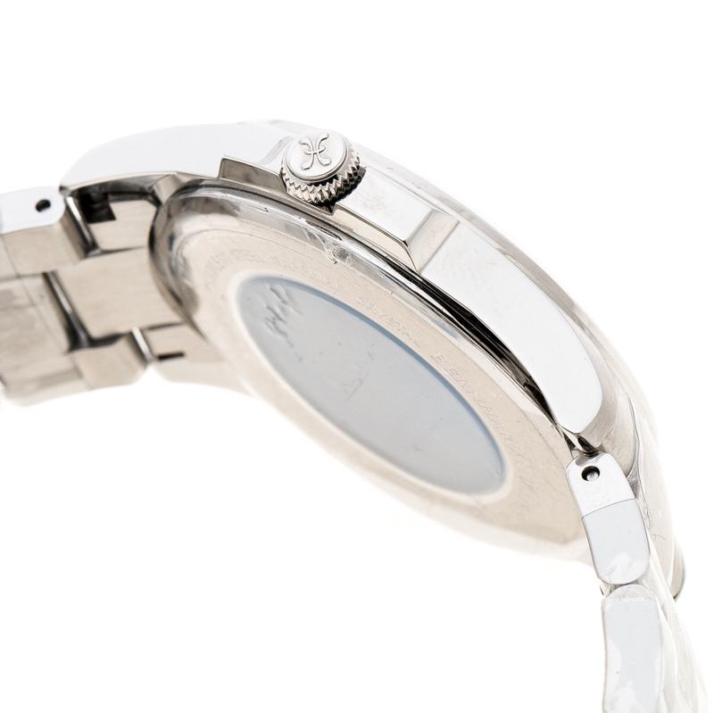 Bernhard H. Mayer Silver White Stainless Steel Force Artemis Women's Wristwatch In Excellent Condition For Sale In Dubai, Al Qouz 2
