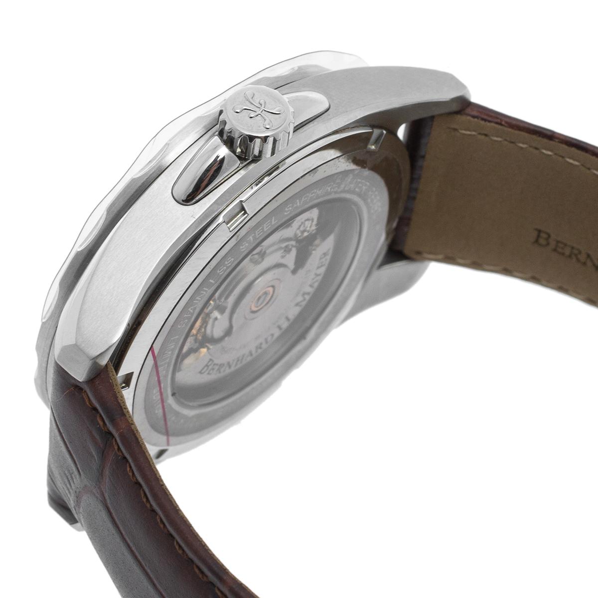 Contemporary Bernhard H. Mayer Stainless Steel Ballad BH05/CWR Men's Wristwatch 44 mm