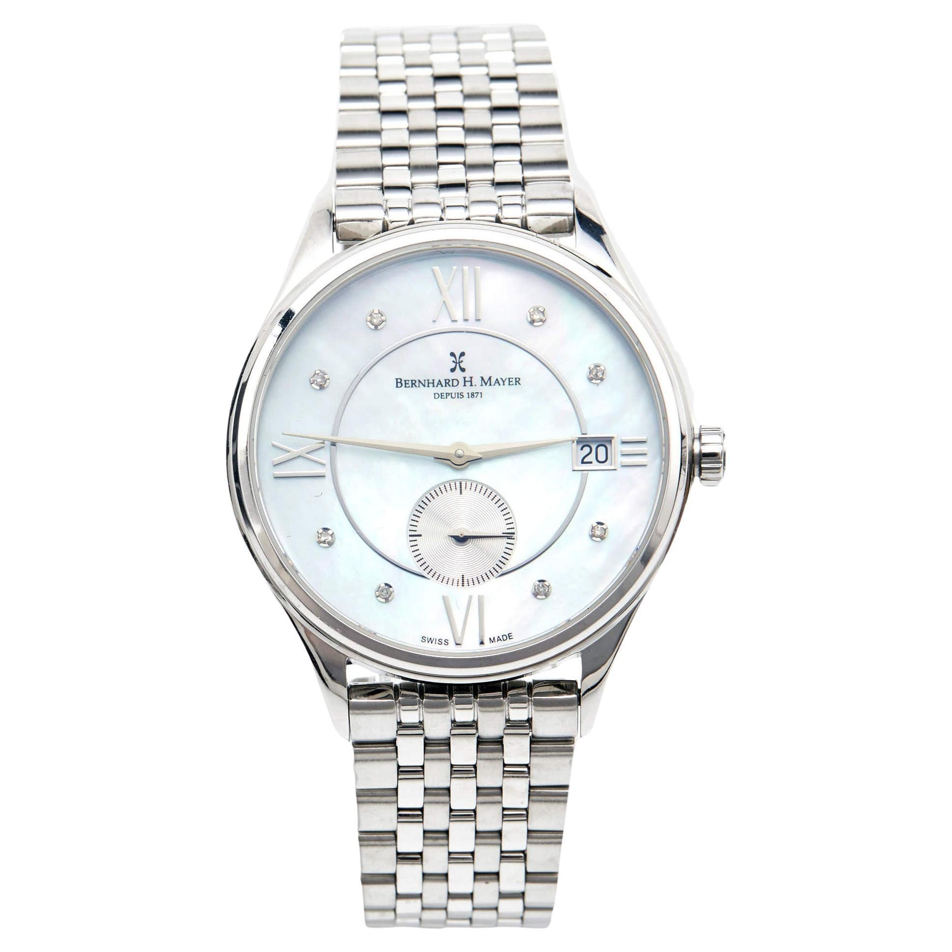 Bernhard H. Mayer Stainless Steel Diamond Muses Women
s Wristwatch 36 mm