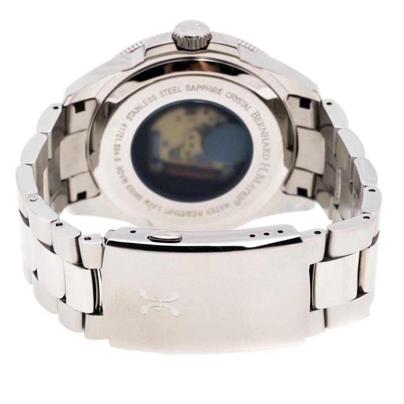 Bernhard H. Mayer White Stainless Steel Force Quantum Men's Wristwatch 43 mm 1