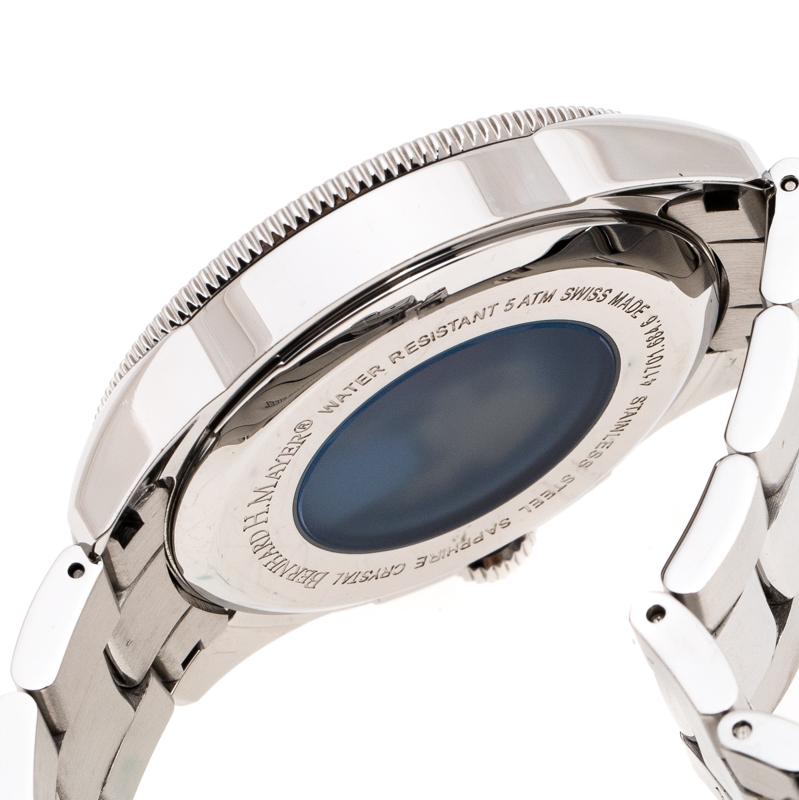 Bernhard H. Mayer White Stainless Steel Force Quantum Men's Wristwatch 43 mm 2