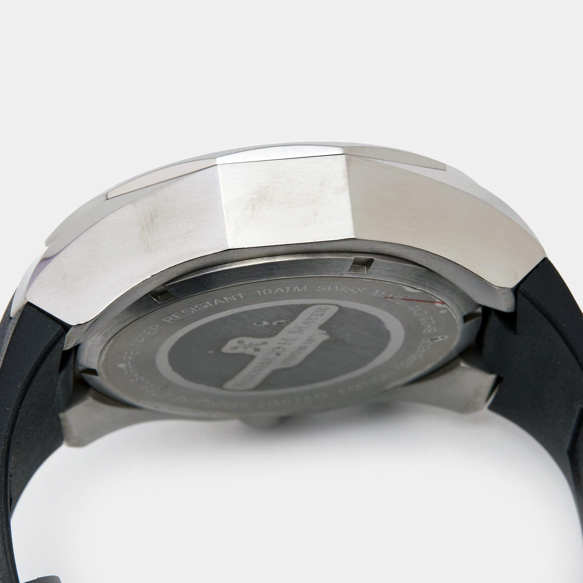 Men's Bernhard H. Mayer White Stainless Steel Limited Edition Striker Victory BH22/CW