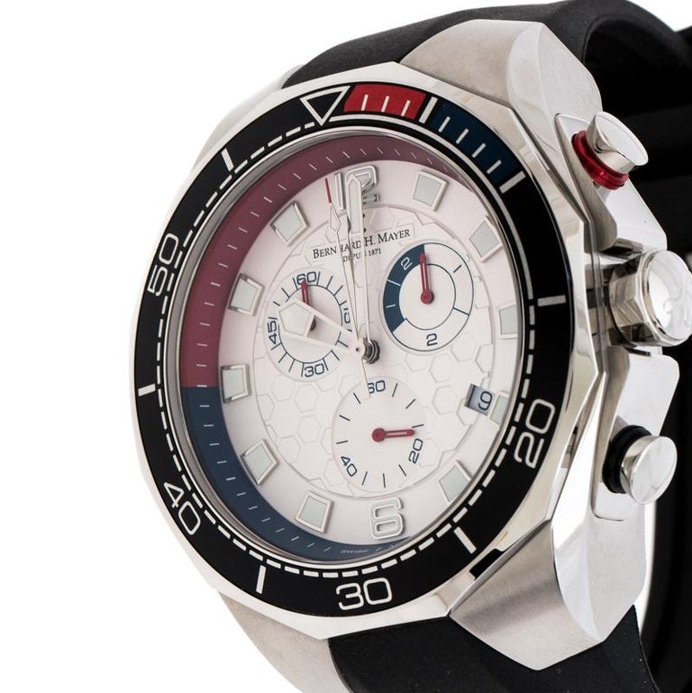 Bernhard H. Mayer White Stainless Steel Striker Victory Men's