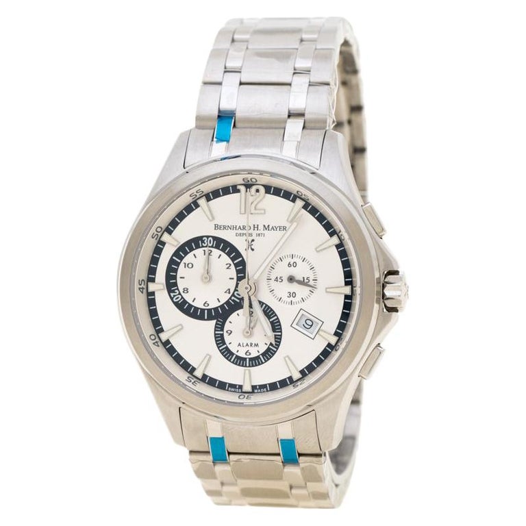 Bernhard Meyer Silver White Stainless Steel Virtus Limited Edition Men's  Wris