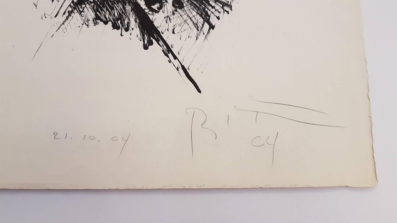 Bernhard Heiliger
Gestische Abstraktion ohne Titel
Lithographie auf BK Rives
1964
Signiert, datiert und nummeriert 