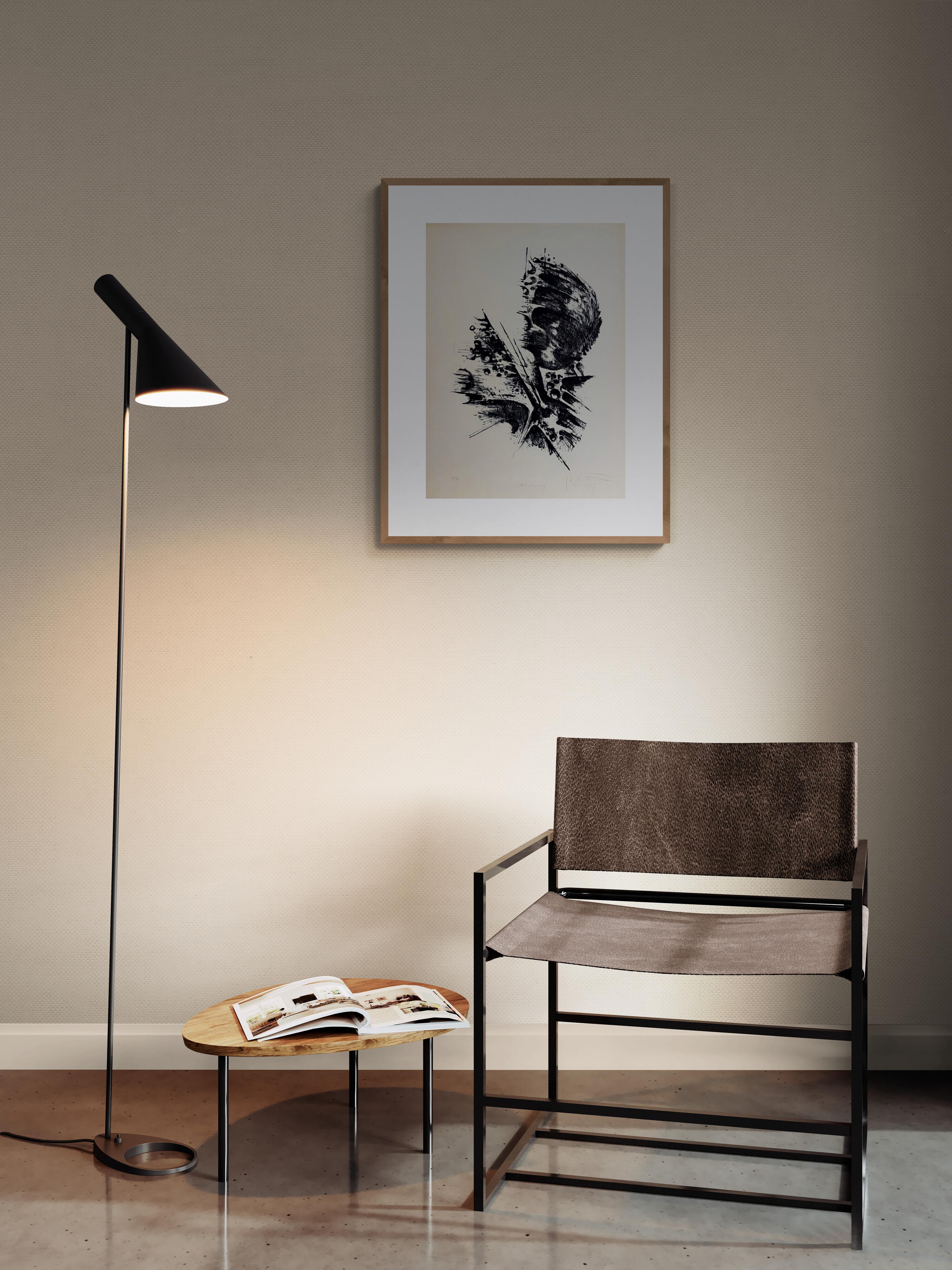 Astrazione gestuale senza titolo (~64% OFF  SOLO PER UN PERIODO LIMITATO) - Abstract Print Beige di Bernhard Heiliger