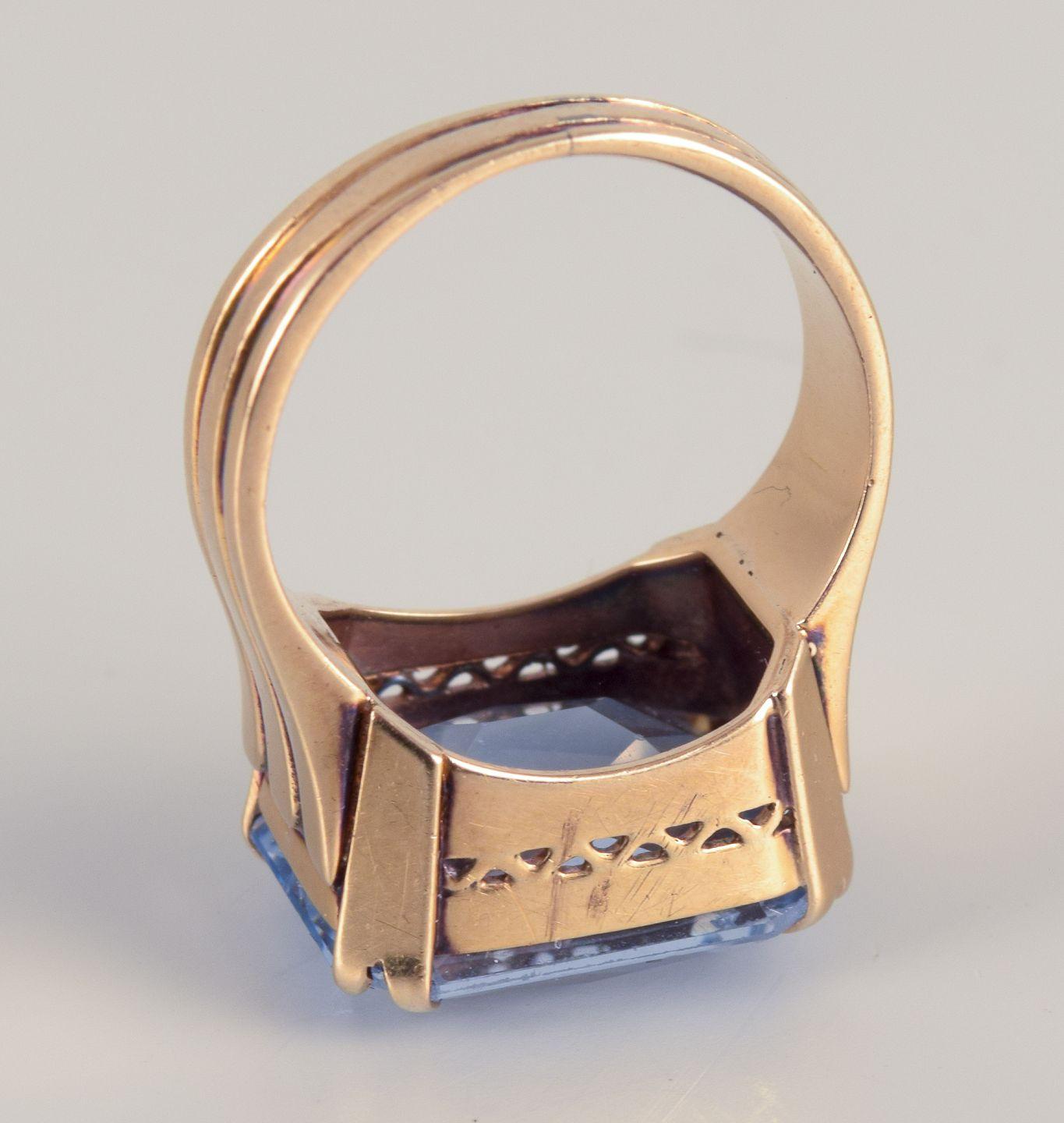 Bernhard Hertz, dänischer Goldschmied. Ring aus 14 Karat Gold mit Halbedelstein im Angebot 1