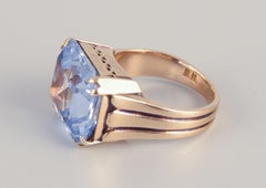 Bernhard Hertz, Danish goldsmith. 14 karat gold ring with semi-precious stone