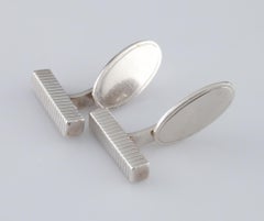 Bernhard Hertz Sterling Silver Modernist Cufflinks, Made in Denmark