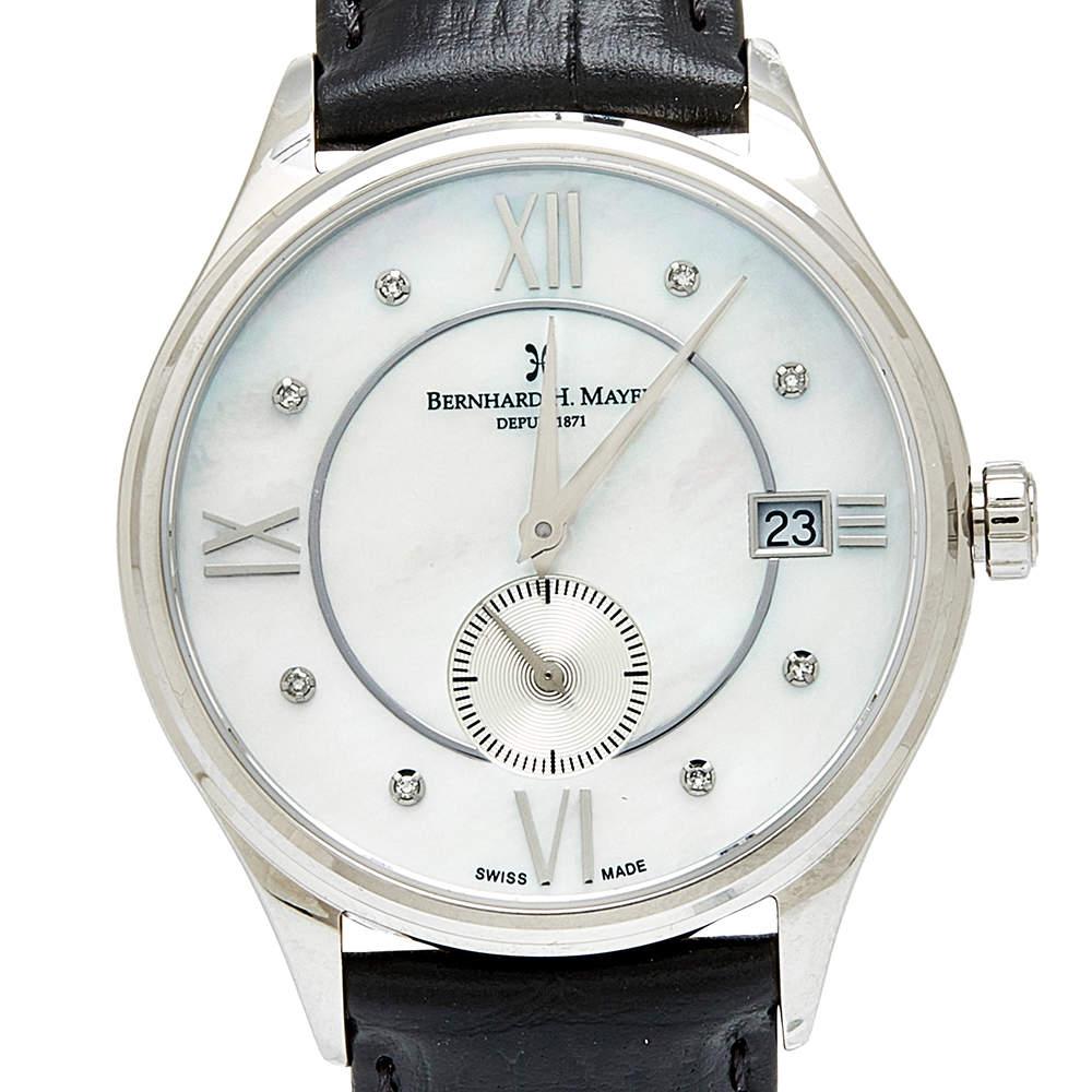Bernhard H.Mayer Mother of Pearl Stainless Muses Ladies Women's Wristwatch 36 mm 2