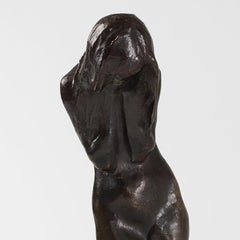 Bernhard Hoetger "La Pleureuse" Scultura in bronzo