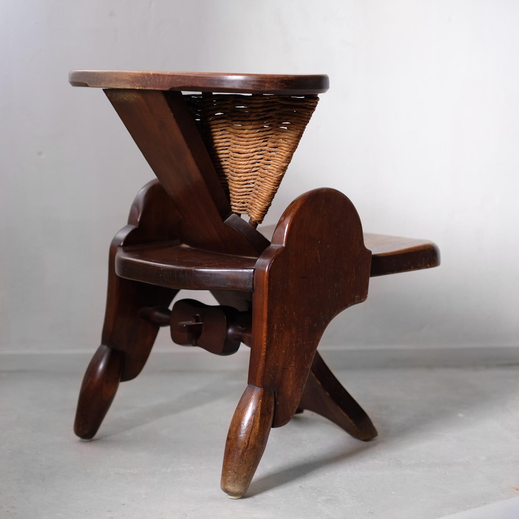 German Bernhard Hoetger Side Chair For Sale