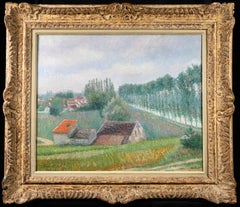 Le Canale a Moret - Impressionist Oil, Canal in Landscape by Bernardus Klene