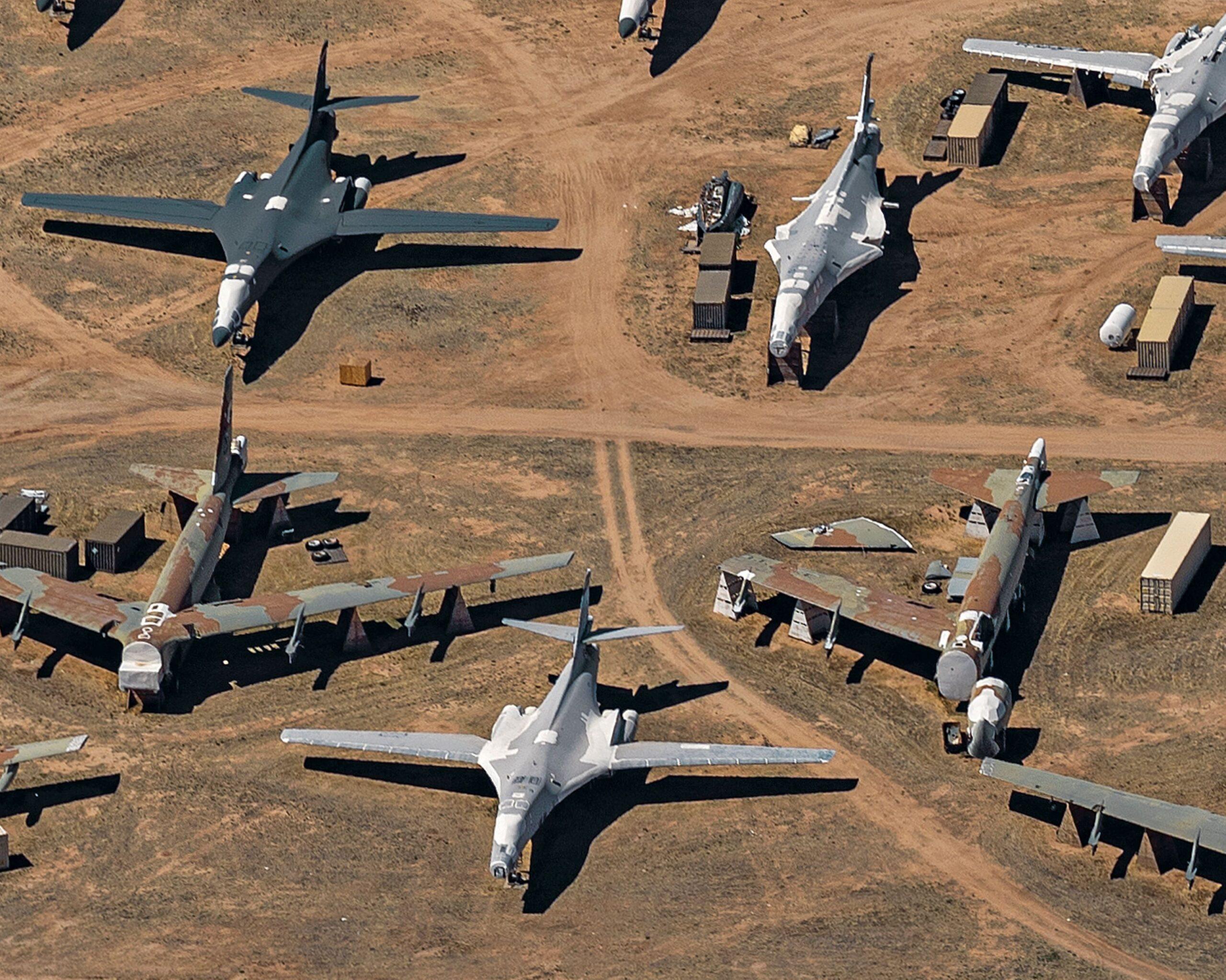Aerial Views, Boneyard 004 by Bernhard Lang - Aerial photography, planes For Sale 2