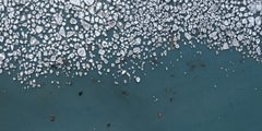 Hielo Báltico, Kakumaee 003 de Bernhard Lang - Fotografía aérea, invierno, azul