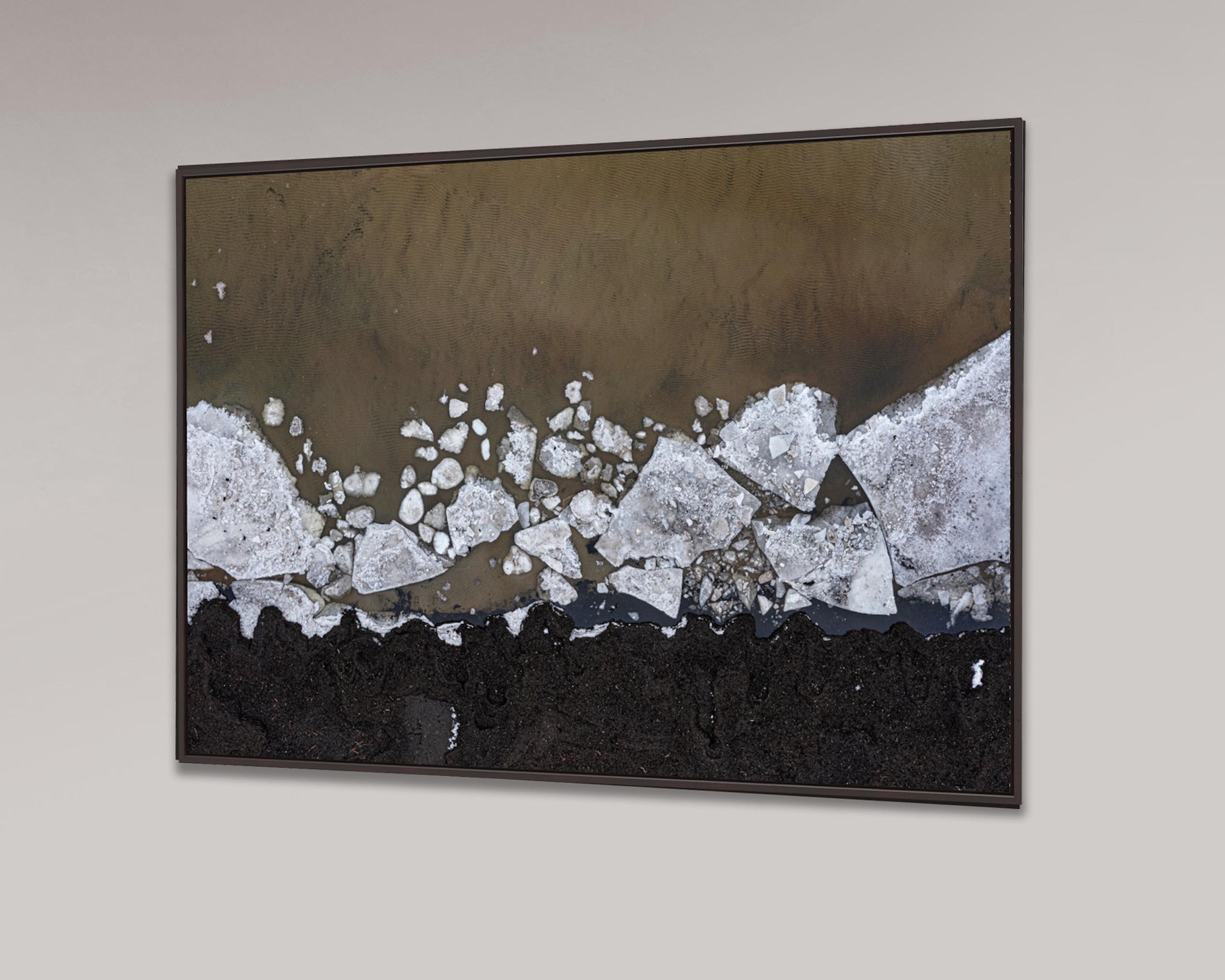 Glace de la Baltique, Kloogaranna 021 par Bernhard Lang - Photographie aérienne, hiver, SHORE en vente 3
