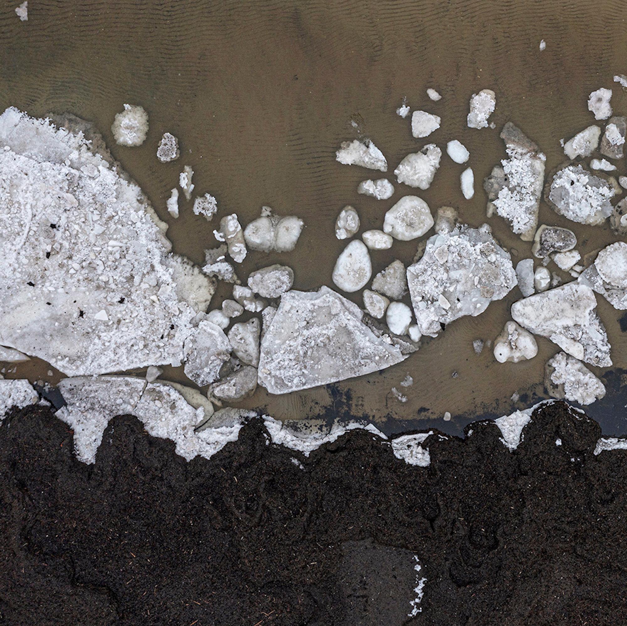 Glace de la Baltique, Kloogaranna 021 par Bernhard Lang - Photographie aérienne, hiver, SHORE en vente 4