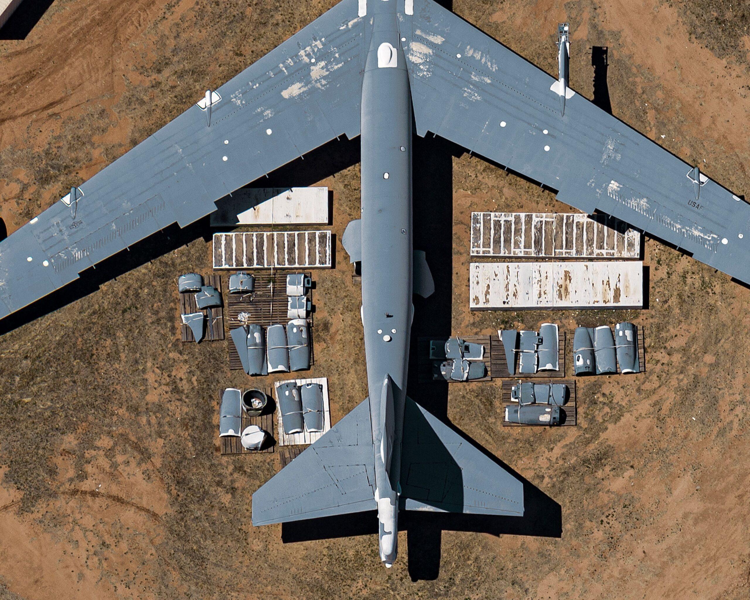 Boneyard 001 by Bernhard Lang - Aerial view photography, planes, Air Force Base For Sale 4