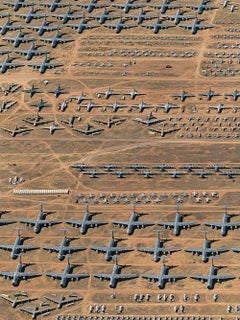 Boneyard 004 de Bernhard Lang - Photographie de vue aérienne, avions, base de l'armée de l'air
