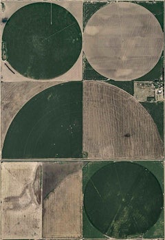 Circle Irrigation 10 by Bernhard Lang - Aerial abstract photography, Kansas