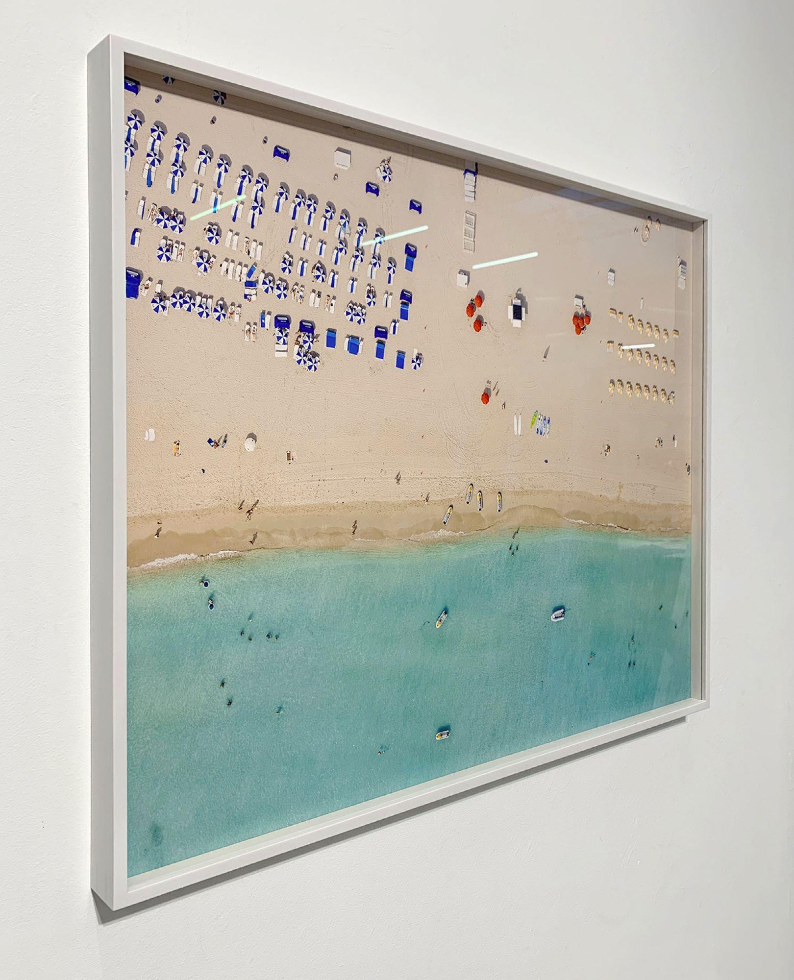 Miami II 001 by Bernhard Lang - Aerial abstract photography, beach, triptych For Sale 4