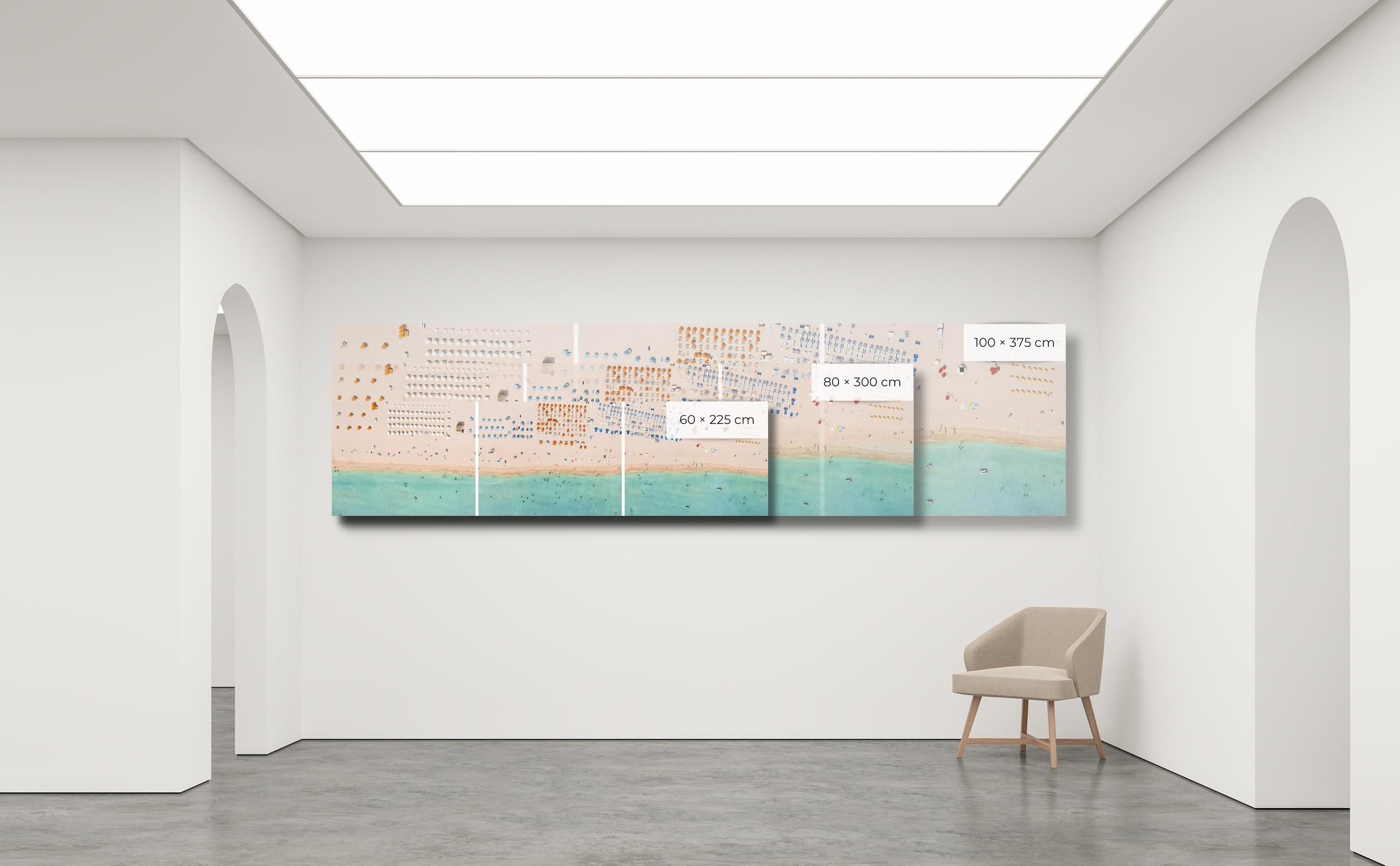 Miami II 001 by Bernhard Lang - Aerial abstract photography, beach, triptych For Sale 7