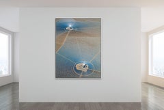 Solar Plants 010 by Bernhard Lang - Aerial abstract photography, blue, view