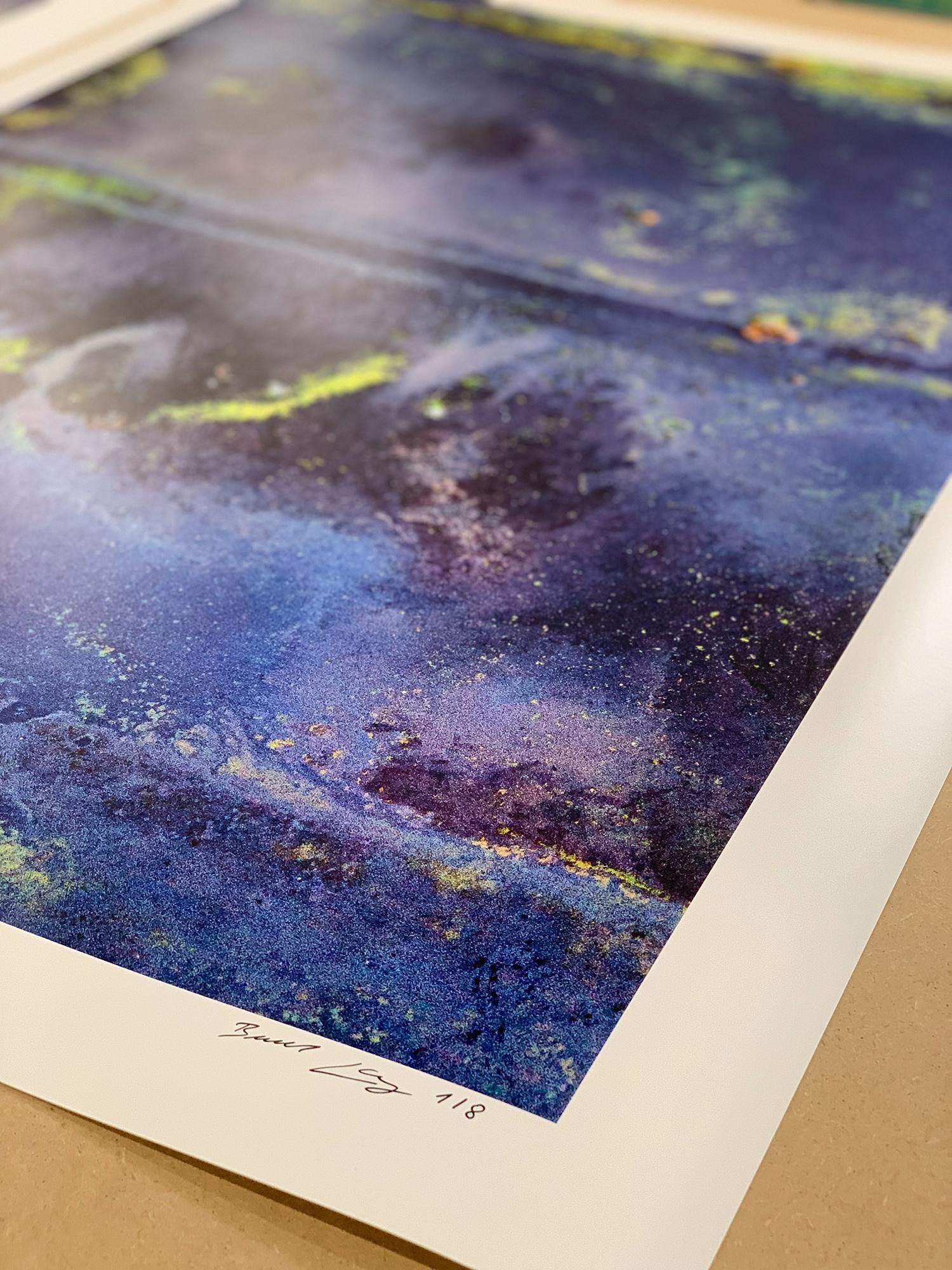  The Bog Renaturated 011 von Bernhard Lang – Luftaufnahmefotografie, blaue Farbe im Angebot 9