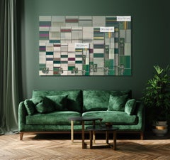 Tulip Fields 01 von Bernhard Lang – abstrakte Luftaufnahmen, Niederlande