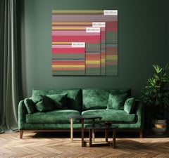 Tulpenfelder 36 von Bernhard Lang - Abstrakte Luftbildfotografie, Blumen, Vivid