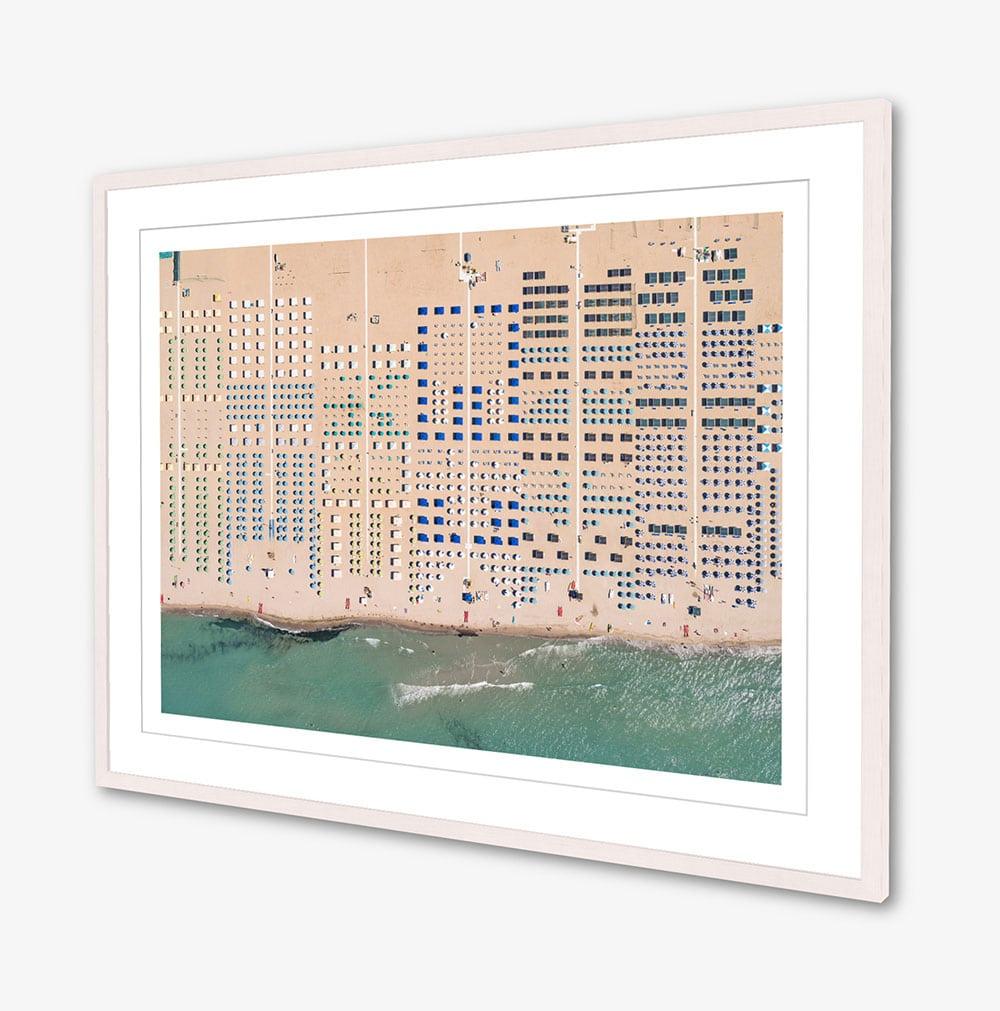 Versilia 01 (Tuscany, Italy) by Bernhard Lang - Aerial beach photography For Sale 3
