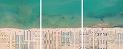 Versilia 02 (Tuscany, Italy) by B. Lang, Aerial Photography, Triptych, Beach