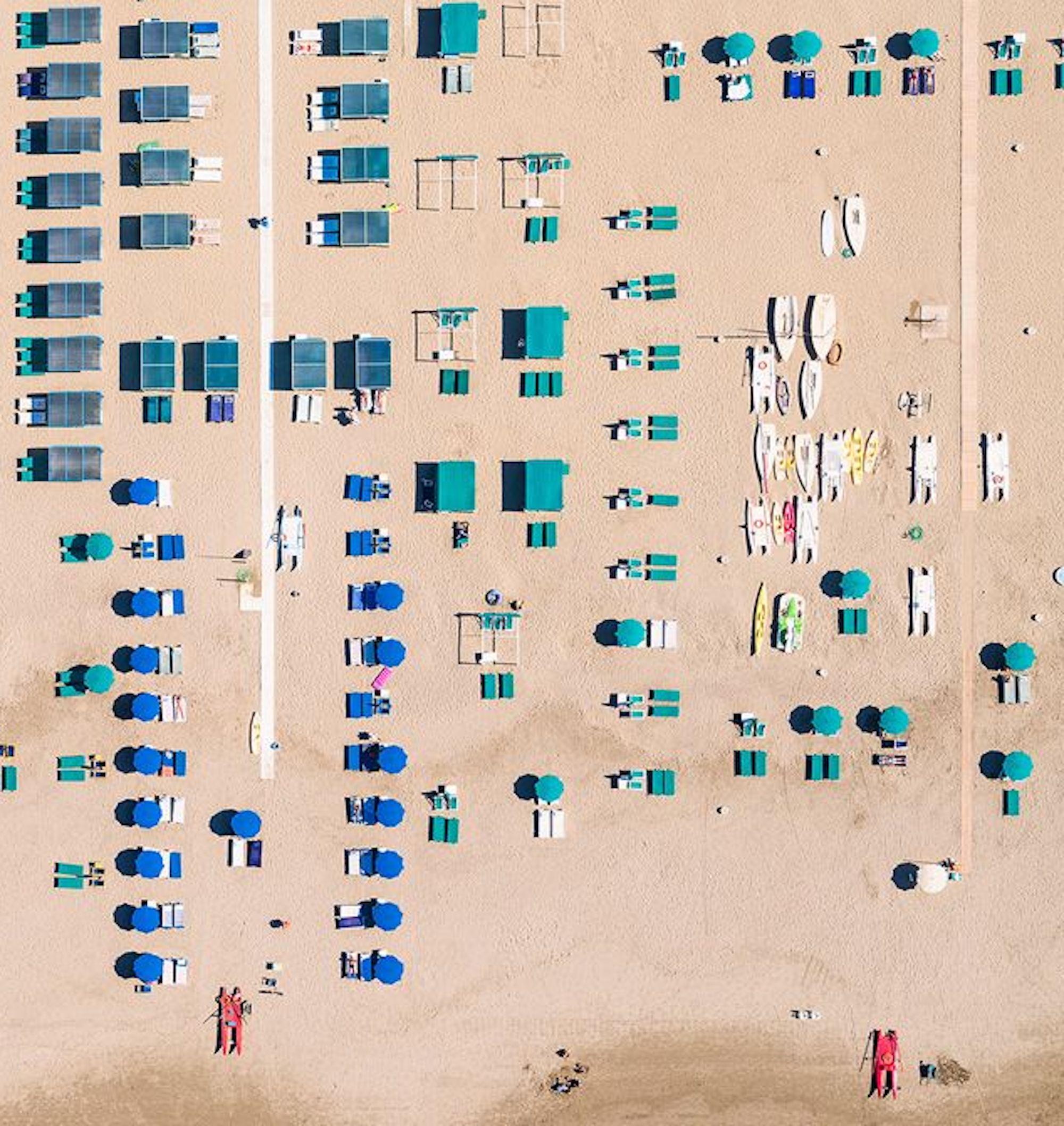 Versilia 06 (Tuscany, Italy) by Bernhard Lang - Aerial beach photography, sea For Sale 4
