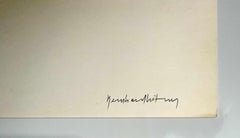 Austrian Sound Space Architect Bernhard Leitner Photo Lithograph Hand Signed Art