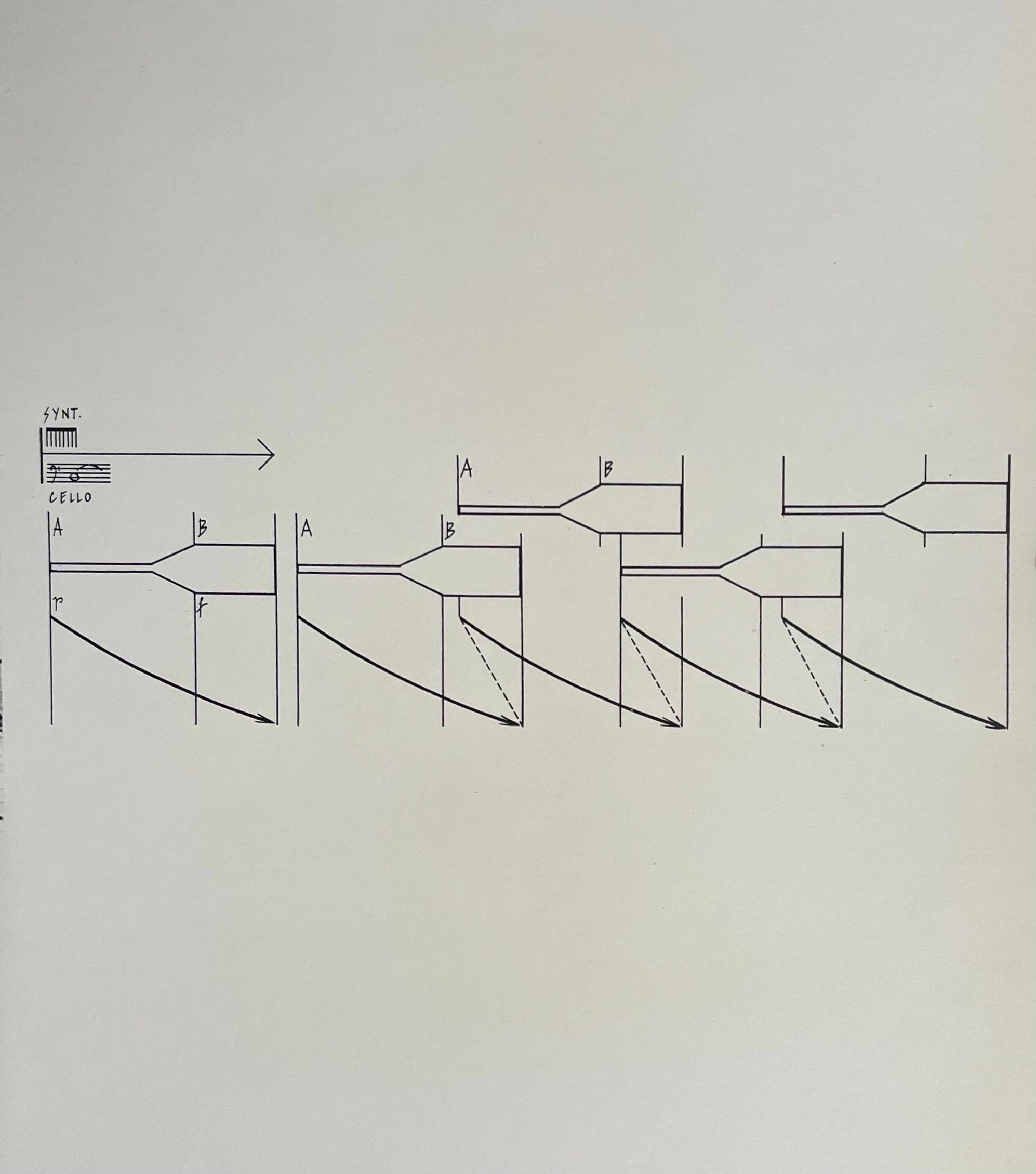 Arquitecto austriaco del Espacio Sonoro Bernhard Leitner Foto Litografía Firmada a Mano Arte en venta 5