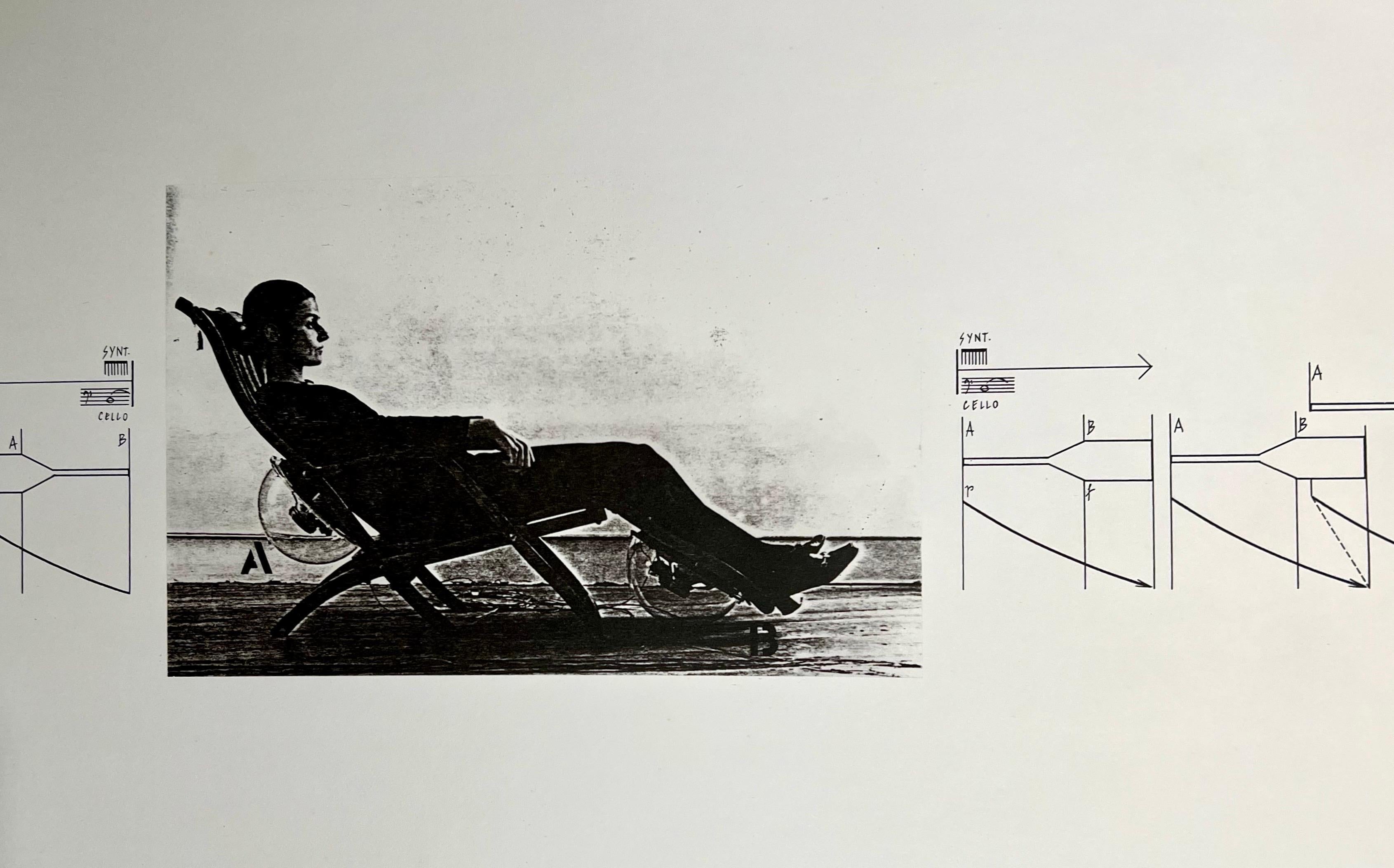Arquitecto austriaco del Espacio Sonoro Bernhard Leitner Foto Litografía Firmada a Mano Arte en venta 6