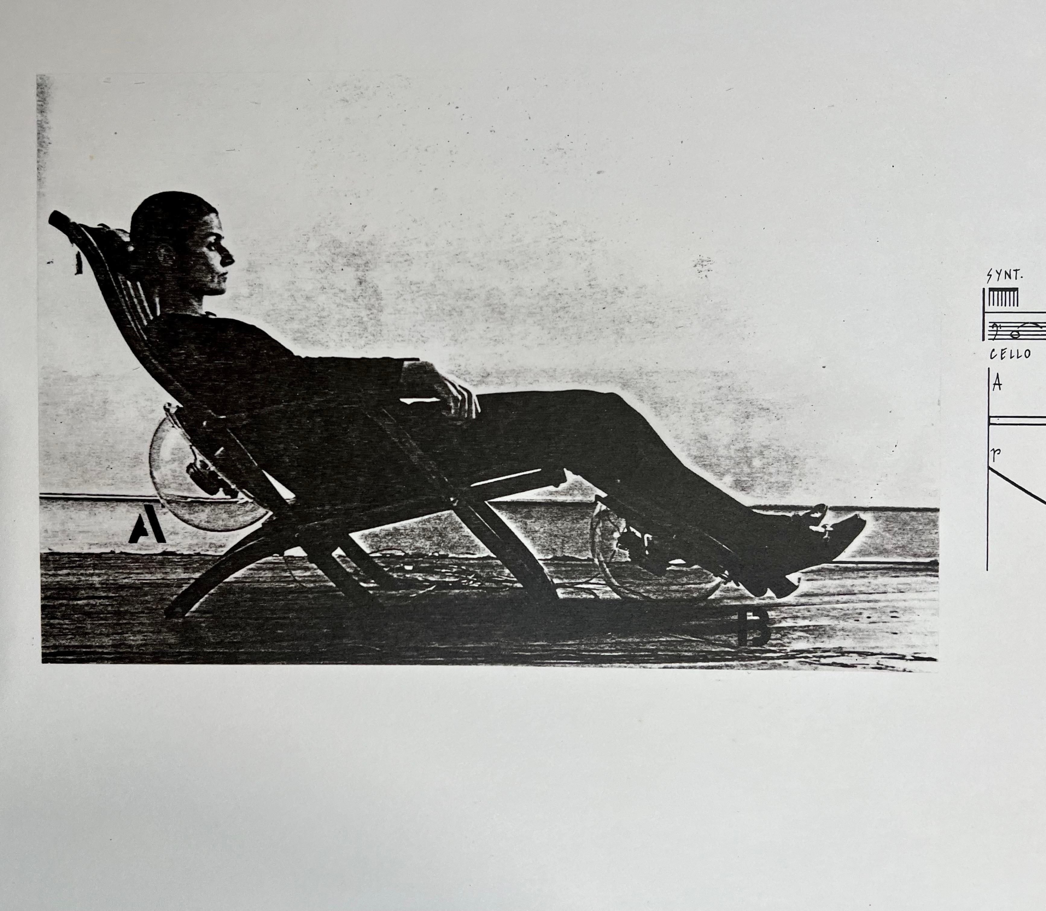 Arquitecto austriaco del Espacio Sonoro Bernhard Leitner Foto Litografía Firmada a Mano Arte en venta 7
