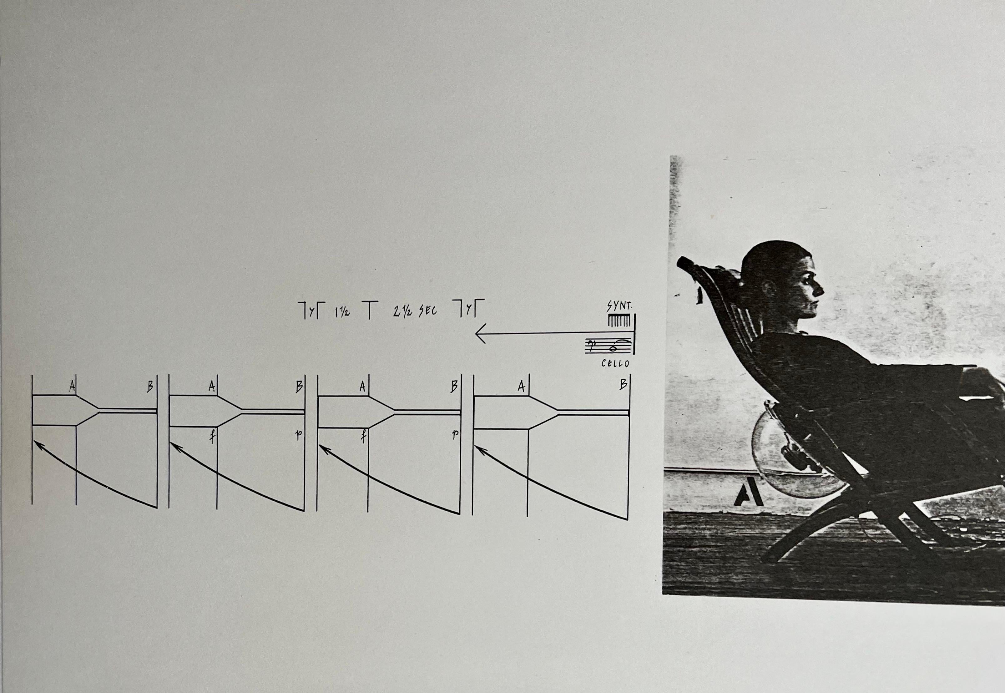 Arquitecto austriaco del Espacio Sonoro Bernhard Leitner Foto Litografía Firmada a Mano Arte en venta 8