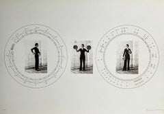 Arquitecto austriaco del Espacio Sonoro Bernhard Leitner Foto Litografía Firmada a Mano Arte