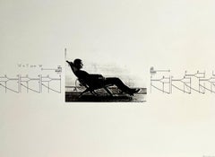 Architetto austriaco dell'A Space Bernhard Leitner Foto litografia firmata a mano Arte