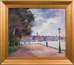 Vista impressionistica su Strandvägen, Stoccolma