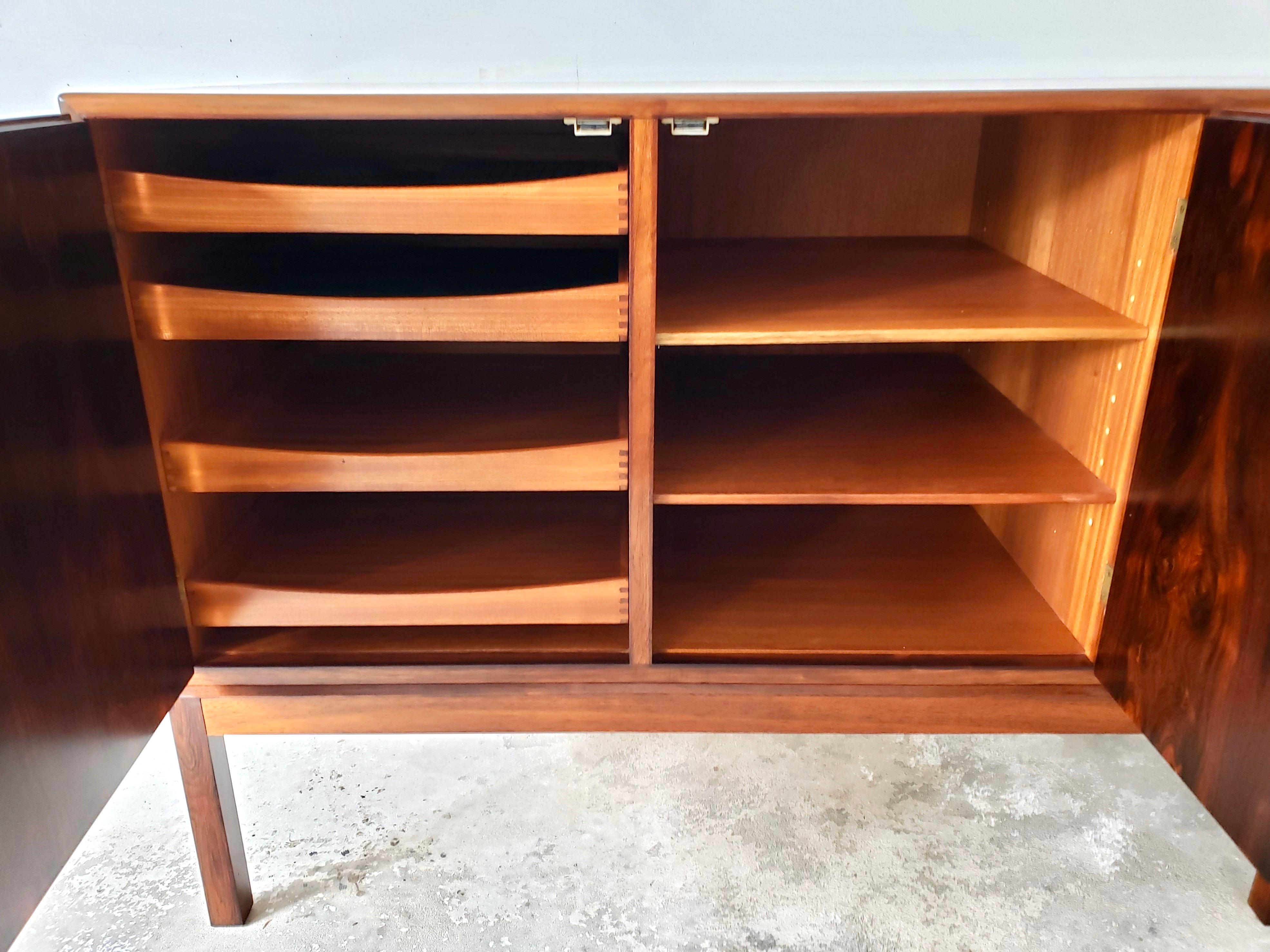 Mid-20th Century Bernhard Pedersen Midcentury Rosewood Credenza Sideboard