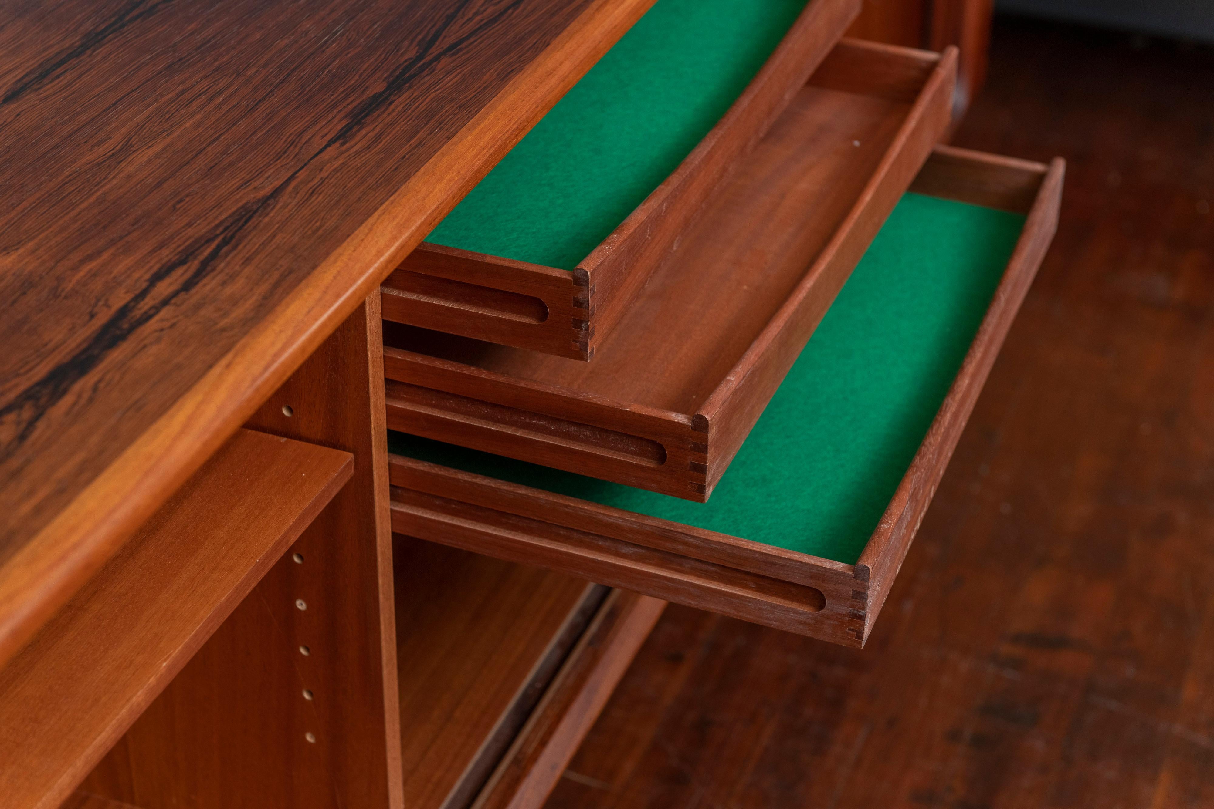 Danish Bernhard Pedersen & Son Rosewood Credenza