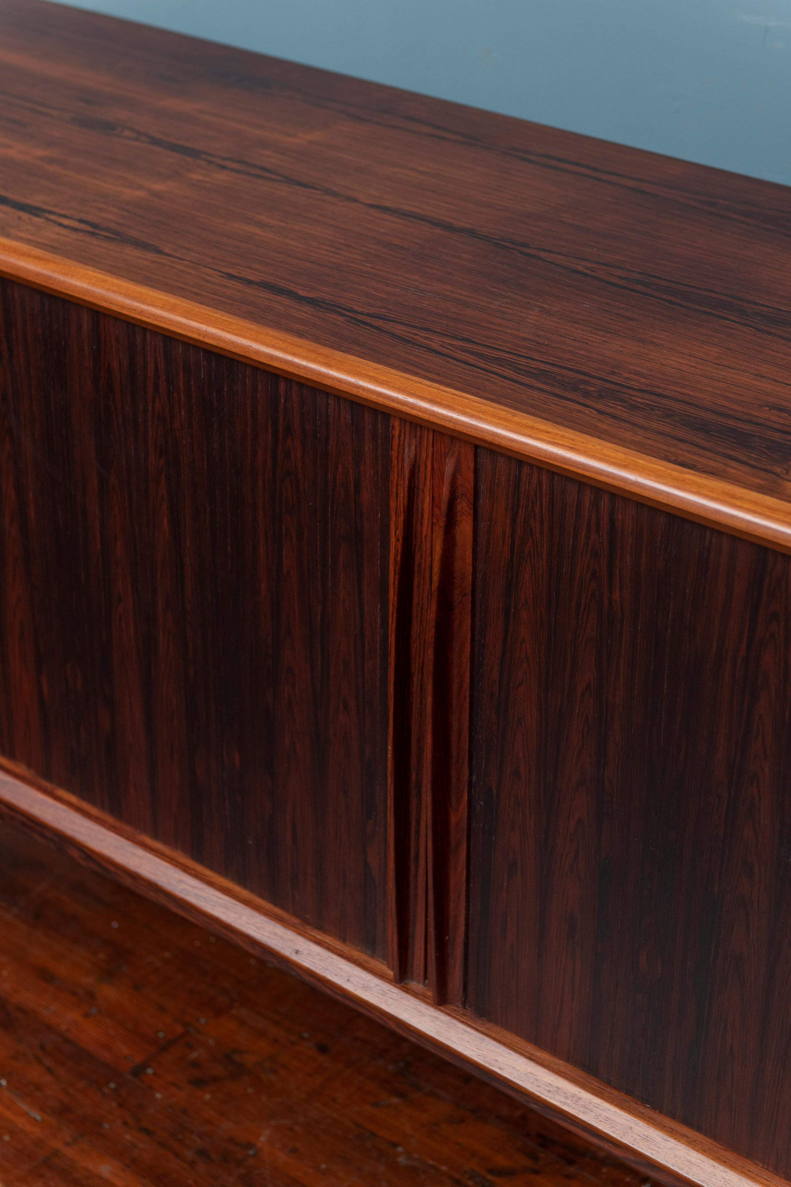 Bernhard Pedersen & Son Rosewood Credenza In Good Condition In San Francisco, CA