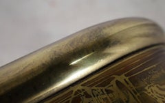 Bernhard Rohne Acid Etched Brass Console Table for Mastercraft