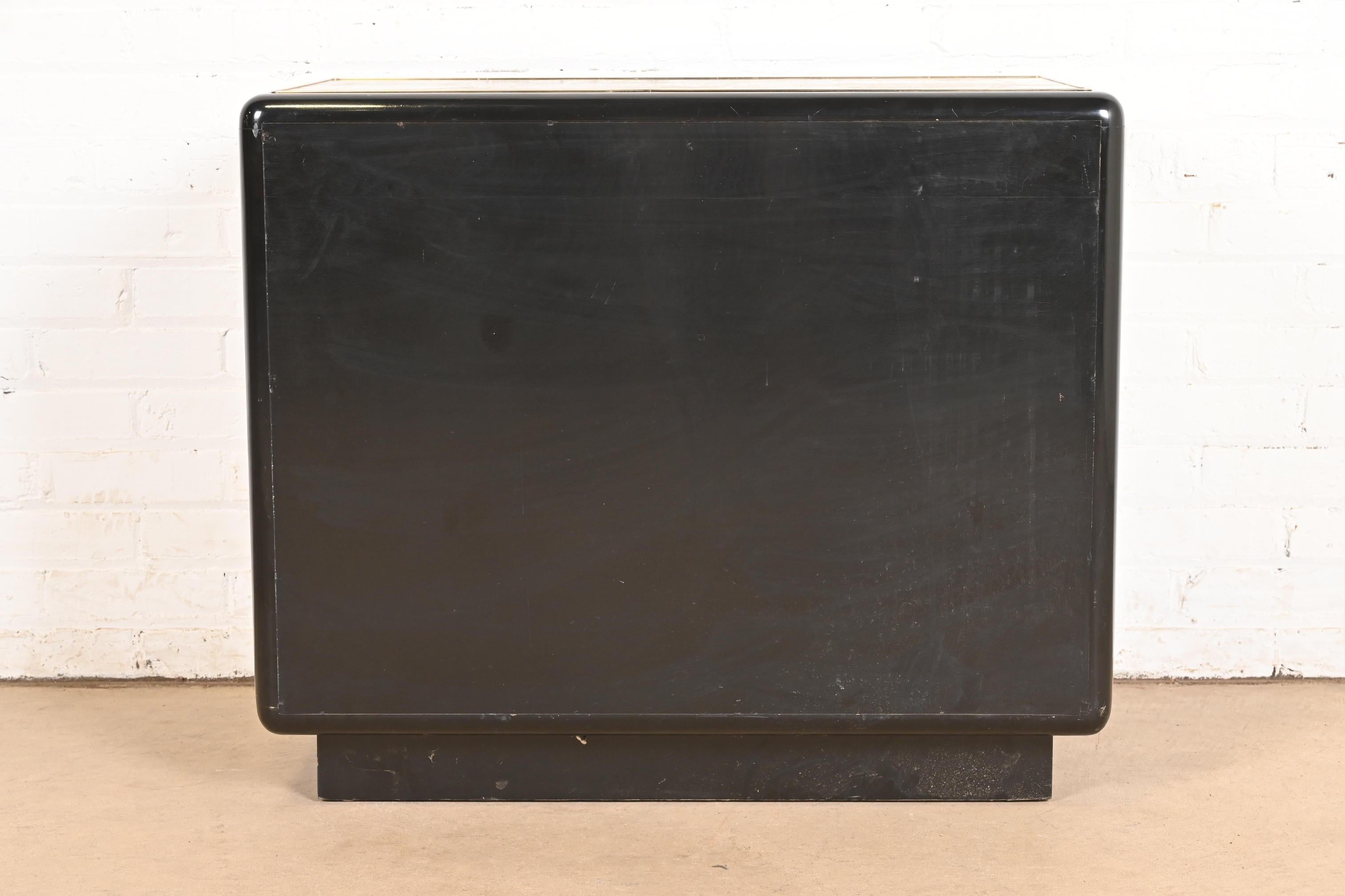 Cassettiera in ottone acidato Bernhard Rohne per Mastercraft, anni '70 in vendita 2