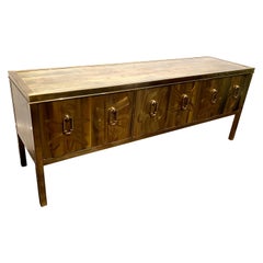 Bernhard Rohne for Mastercraft Acid Etched Brass Credenza