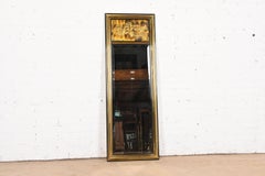 Bernhard Rohne for Mastercraft Acid Etched Brass Tall Wall Mirror, 1970s